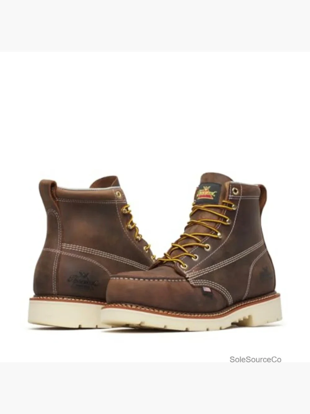 Steel Toe Moc Toe Work Boots Men Slip Resistant ASTM Rated